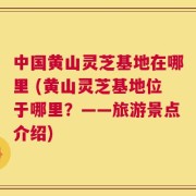 中国黄山灵芝基地在哪里 (黄山灵芝基地位于哪里？——旅游景点介绍)