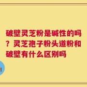 破壁灵芝粉是碱性的吗？灵芝孢子粉头道粉和破壁有什么区别吗