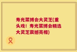 寿光菜博会大灵芝(重头戏！寿光菜博会精选大灵芝震撼亮相)