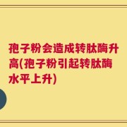 孢子粉会造成转肽酶升高(孢子粉引起转肽酶水平上升)