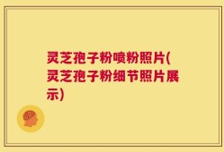 灵芝孢子粉喷粉照片(灵芝孢子粉细节照片展示)