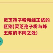 灵芝孢子粉和蜂王浆的区别(灵芝孢子粉与蜂王浆的不同之处)