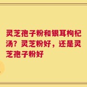 灵芝孢子粉和银耳枸杞汤？灵芝粉好，还是灵芝孢子粉好