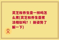 灵芝和养生壶一样吗怎么煮(灵芝和养生壶煮法相似吗？！新姿势了解一下)