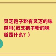 灵芝孢子粉有灵芝的味道吗(灵芝孢子粉的味道是什么？)