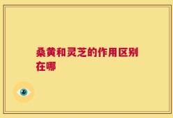 桑黄和灵芝的作用区别在哪