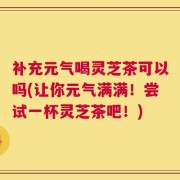 补充元气喝灵芝茶可以吗(让你元气满满！尝试一杯灵芝茶吧！)