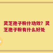 灵芝孢子粉什功效？灵芝孢子粉有什么好处