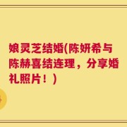 娘灵芝结婚(陈妍希与陈赫喜结连理，分享婚礼照片！)