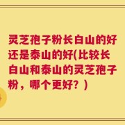 灵芝孢子粉长白山的好还是泰山的好(比较长白山和泰山的灵芝孢子粉，哪个更好？)