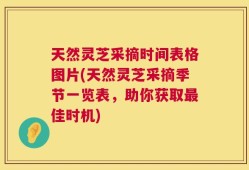 天然灵芝采摘时间表格图片(天然灵芝采摘季节一览表，助你获取最佳时机)
