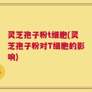 灵芝孢子粉t细胞(灵芝孢子粉对T细胞的影响)