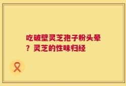 吃破壁灵芝孢子粉头晕？灵芝的性味归经
