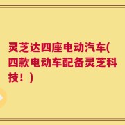 灵芝达四座电动汽车(四款电动车配备灵芝科技！)