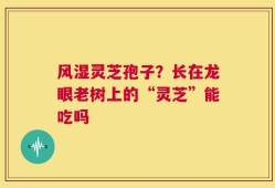 风湿灵芝孢子？长在龙眼老树上的“灵芝”能吃吗
