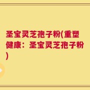 圣宝灵芝孢子粉(重塑健康：圣宝灵芝孢子粉)