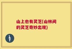 山上也有灵芝(山林间的灵芝奇妙出现)
