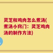 灵芝和鸡肉怎么煮汤(煮汤小窍门：灵芝鸡肉汤的制作方法)