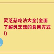 灵芝菇吃法大全(全面了解灵芝菇的食用方式!)