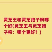 灵芝王和灵芝孢子粉哪个好(灵芝王与灵芝孢子粉：哪个更好？)
