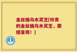 金丝楠乌木灵芝(珍贵的金丝楠乌木灵芝，震撼呈现！)