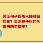 灵芝孢子粉吸入肺就会烂肺？灵芝孢子粉的危害与防范措施？
