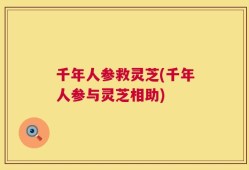 千年人参救灵芝(千年人参与灵芝相助)