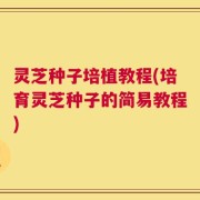 灵芝种子培植教程(培育灵芝种子的简易教程)