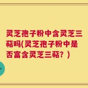 灵芝孢子粉中含灵芝三萜吗(灵芝孢子粉中是否富含灵芝三萜？)