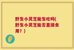 野生小灵芝能生吃吗(野生小灵芝能否直接食用？)