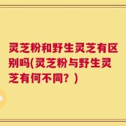 灵芝粉和野生灵芝有区别吗(灵芝粉与野生灵芝有何不同？)