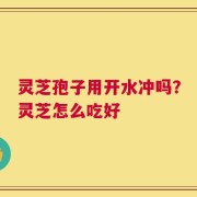 灵芝孢子用开水冲吗？灵芝怎么吃好
