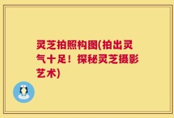 灵芝拍照构图(拍出灵气十足！探秘灵芝摄影艺术)