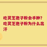 吃灵芝孢子粉会手肿？吃灵芝孢子粉为什么出汗