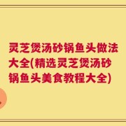灵芝煲汤砂锅鱼头做法大全(精选灵芝煲汤砂锅鱼头美食教程大全)