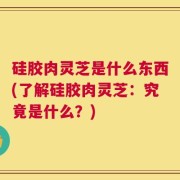 硅胶肉灵芝是什么东西(了解硅胶肉灵芝：究竟是什么？)