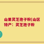 山里灵芝孢子粉(山区特产：灵芝孢子粉