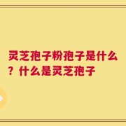 灵芝孢子粉孢子是什么？什么是灵芝孢子