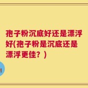 孢子粉沉底好还是漂浮好(孢子粉是沉底还是漂浮更佳？)