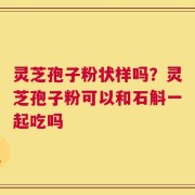 灵芝孢子粉状样吗？灵芝孢子粉可以和石斛一起吃吗