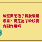 破壁灵芝孢子粉胶囊是哪里？灵芝孢子粉胶囊有副作用吗