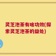 灵芝泡茶有啥功效(探索灵芝泡茶的益处)