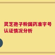 灵芝孢子粉国药准字号认证情况分析