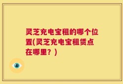 灵芝充电宝租的哪个位置(灵芝充电宝租赁点在哪里？)