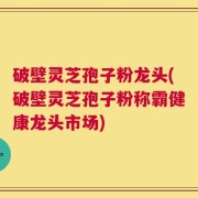 破壁灵芝孢子粉龙头(破壁灵芝孢子粉称霸健康龙头市场)