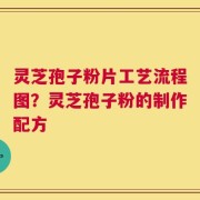 灵芝孢子粉片工艺流程图？灵芝孢子粉的制作配方