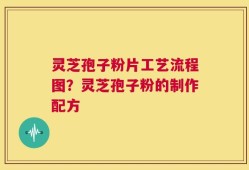 灵芝孢子粉片工艺流程图？灵芝孢子粉的制作配方