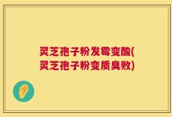 灵芝孢子粉发霉变酸(灵芝孢子粉变质臭败)