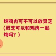 炖鸡肉可不可以放灵芝(灵芝可以和鸡肉一起炖吗？)
