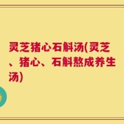 灵芝猪心石斛汤(灵芝、猪心、石斛熬成养生汤)